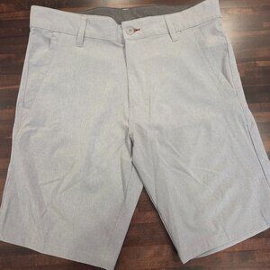 Burnside Hybrid Walk & Board Shorts Men’s 30 20” Heather Grey Stretch NEW Surf
